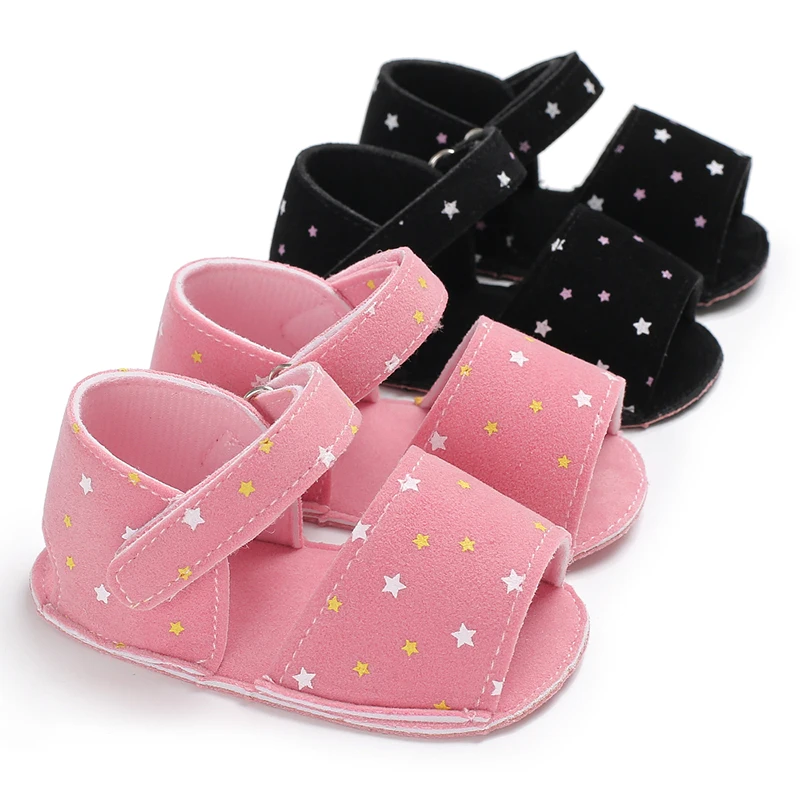 

First walker 0-18 months female baby breathable sandals little stars soft shoes baby toddler shoes
