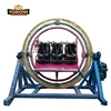 Hot selling amusement ride manual type 4 seater human gyroscope