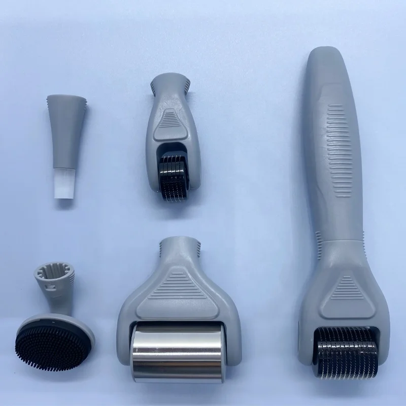 

Amazon Best seller Skin Cooling Microneedle Dermaroller 6 In 1 Derma Ice Roller Kit