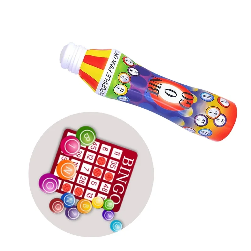 

Wholesale water based inks colorful bingo marker pens, bingo dauber for game