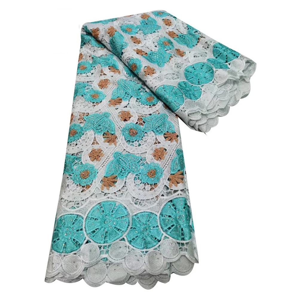 

Beautifical guipure lace fabric 100% cotton girls party dresses princess 2020 latest style cord lace ML41G59, Customized