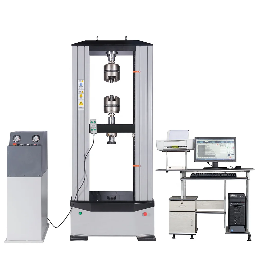 

Computerized Electronic Steel Tensile Test Machine 100KN 50KN With Hydraulic Clamp Fixtures