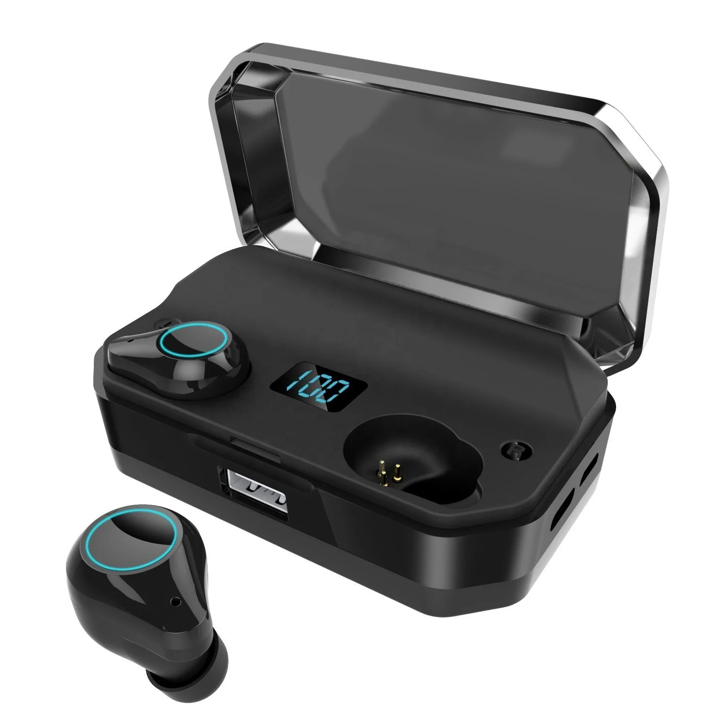 

2020 Latest Design High Tech 8000 mAh IPX7 True Wireless Earbuds TWS T9