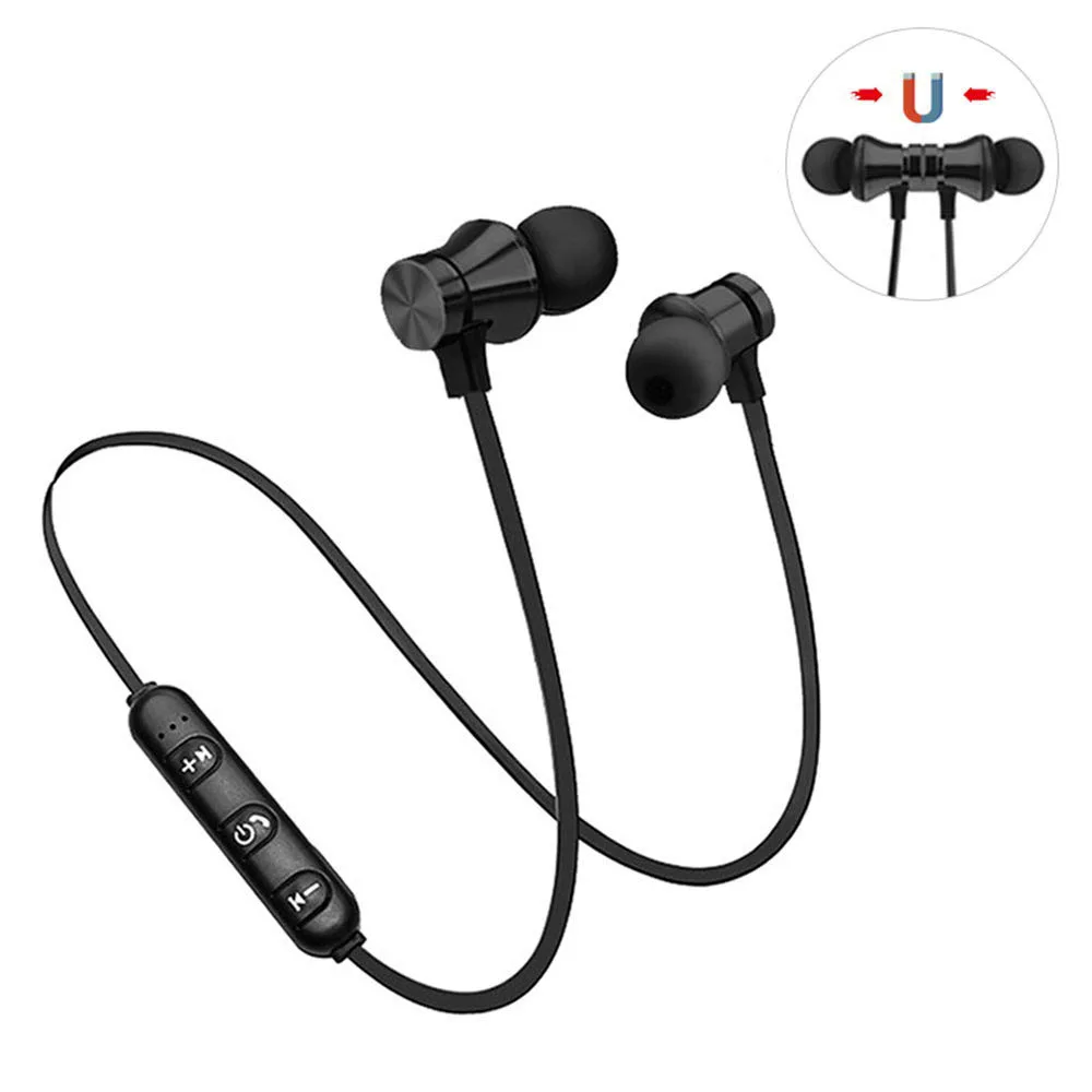 

Cheapest wireless earphone neckband magnetic subwoofer earbud sports earphone