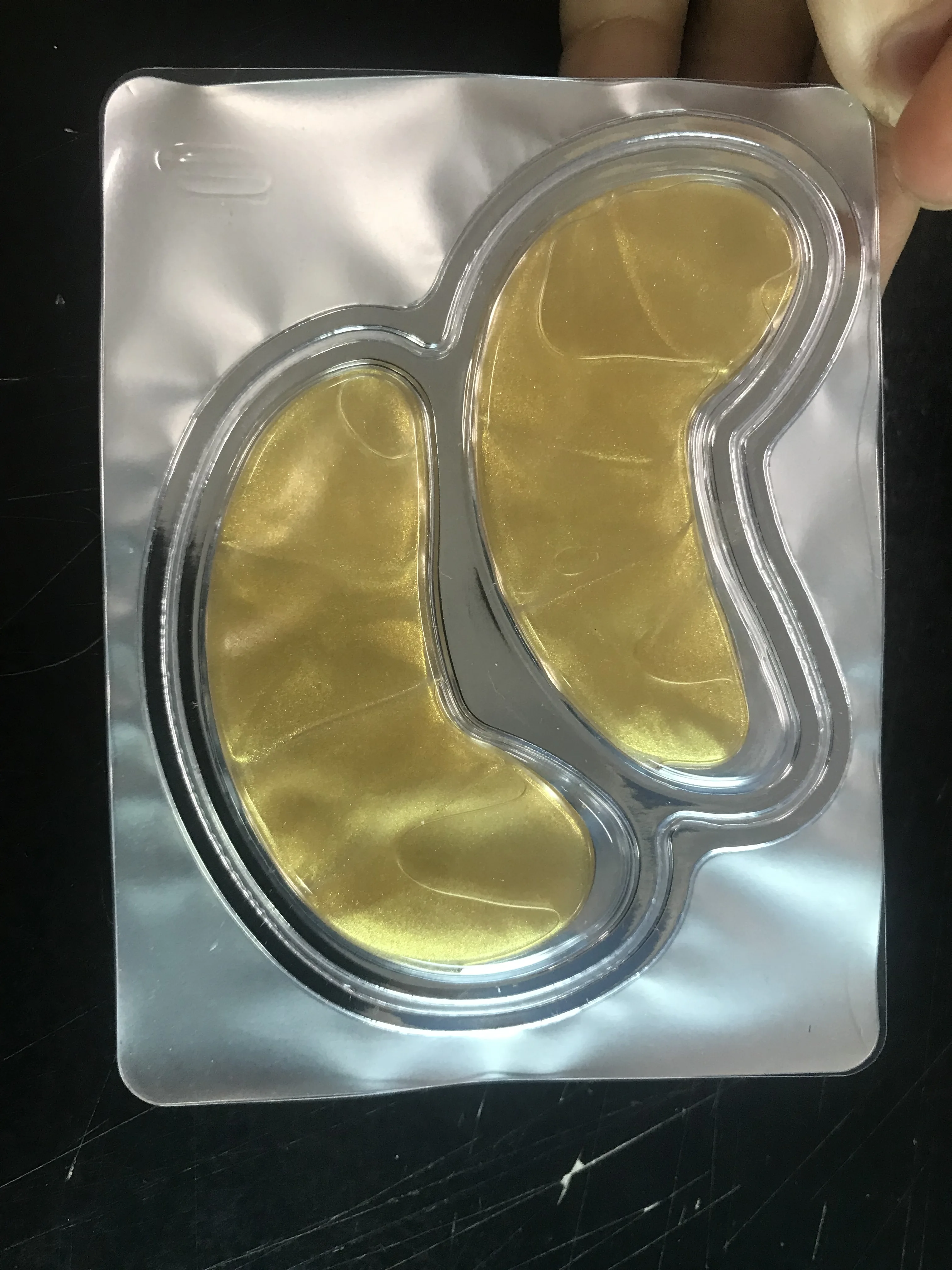 
GMP & ISO certificate factory 24k nano Gold collagen crystal eye mask 