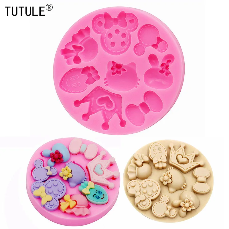 

Crown Silicone Rubber Food Safe MOld mould-resin, clay, fondant, chocolate, candy,Butterfly Knot Fondant Silicone Mold