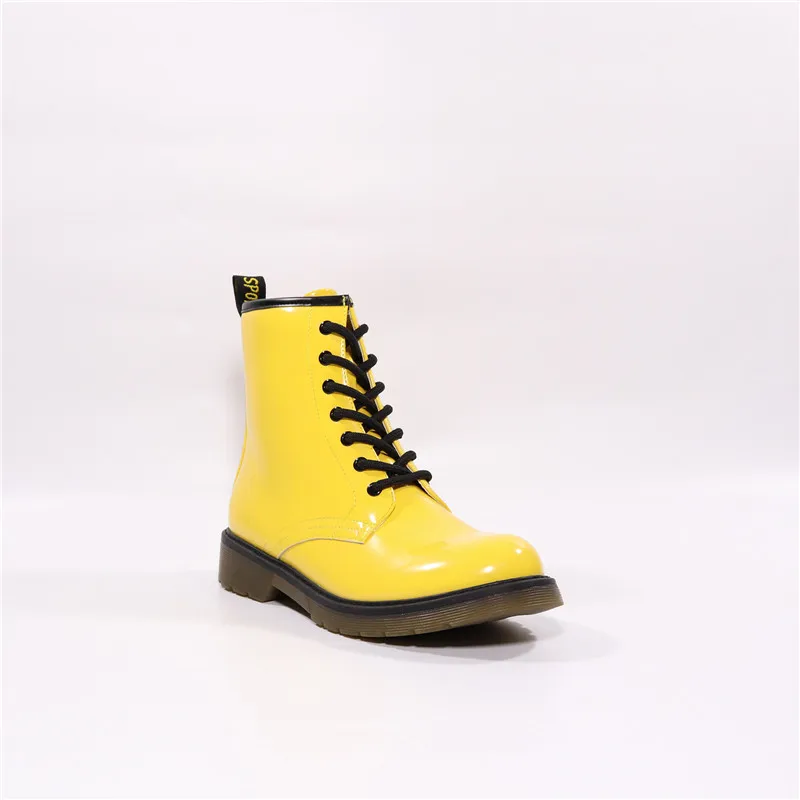 

2021 new design chunky heel lace up heel ladies women ankle white boots, Picture