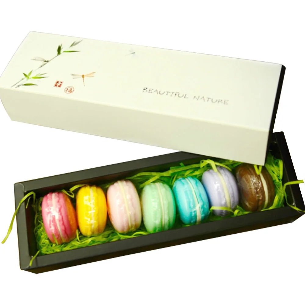 

Nature whitening olive soap macaroon shaped soap gift handmade soap