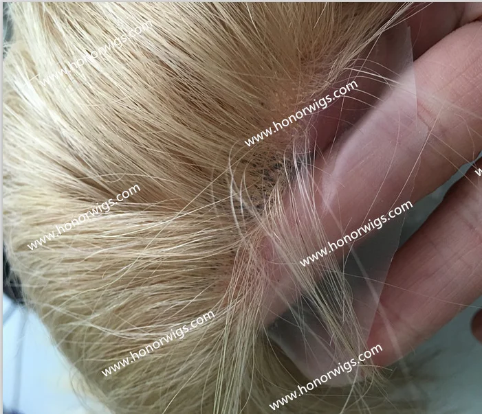 

cusotm size women's toupee customers' own hair 100703 130% 150% density 24cm x 26cm super thin skin just for our customer Y