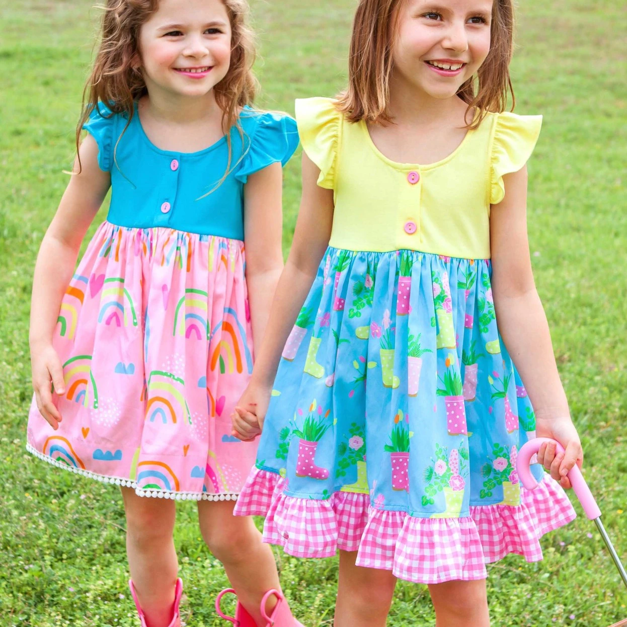 

Toddler Cotton Dress Top Children Boutique Clothing Sets Pretty Kids Outfits