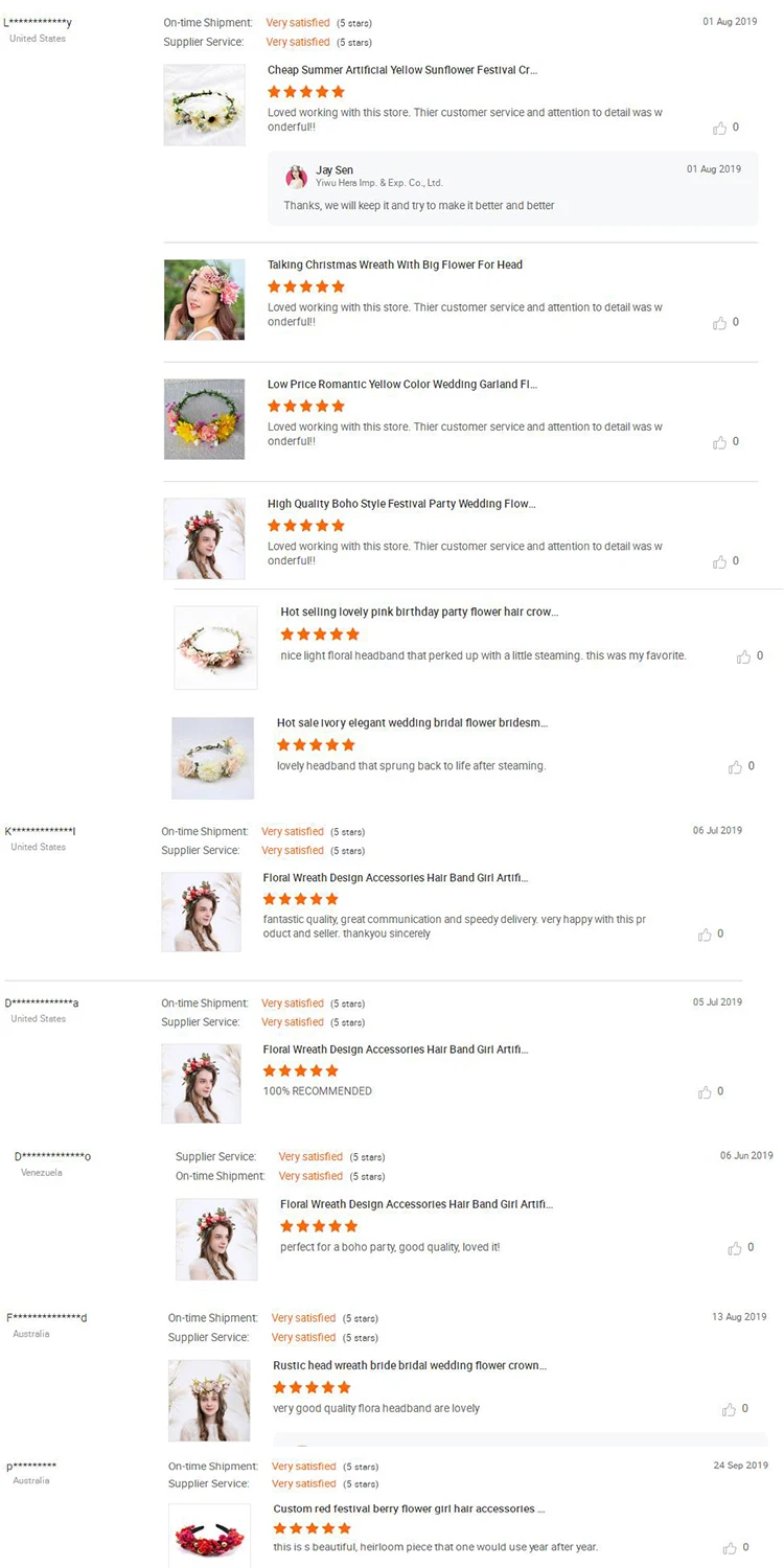 FC620 Wedding Flower Crown headband hair garland headpiece headddress hair ornament decoration accessorie