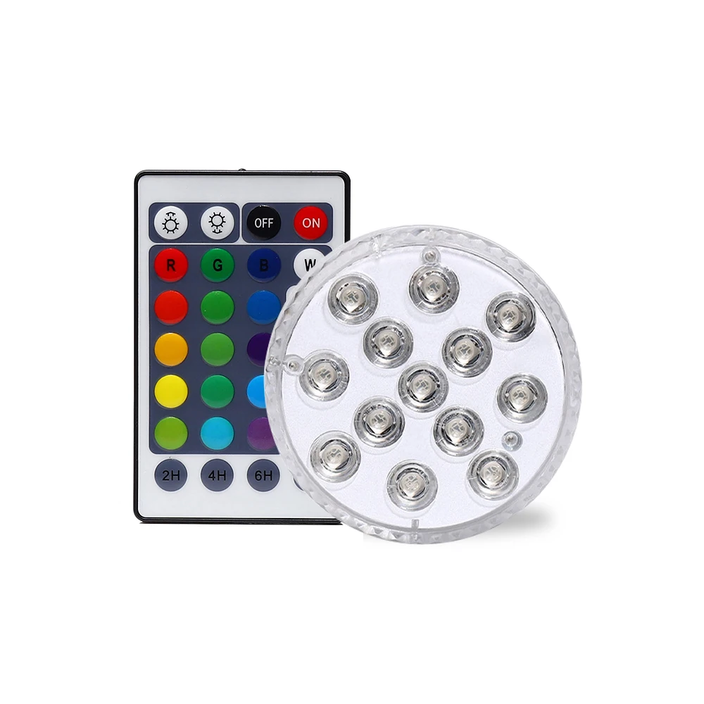 RGB LED Magnetic Underwater salt water Swimming Pool Lights flat with Remote Control for Above Ground inflatable swimming pool