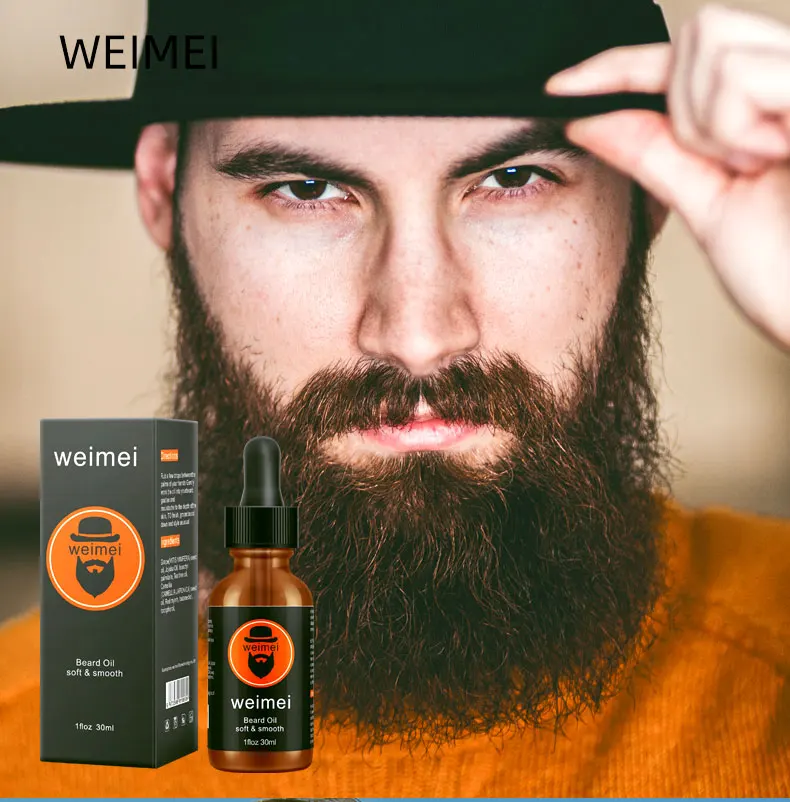 

Custom Private Label Mens Shaving Comb Brush Beard Oil Balm Grooming Beard Growth Kit, Rainbow