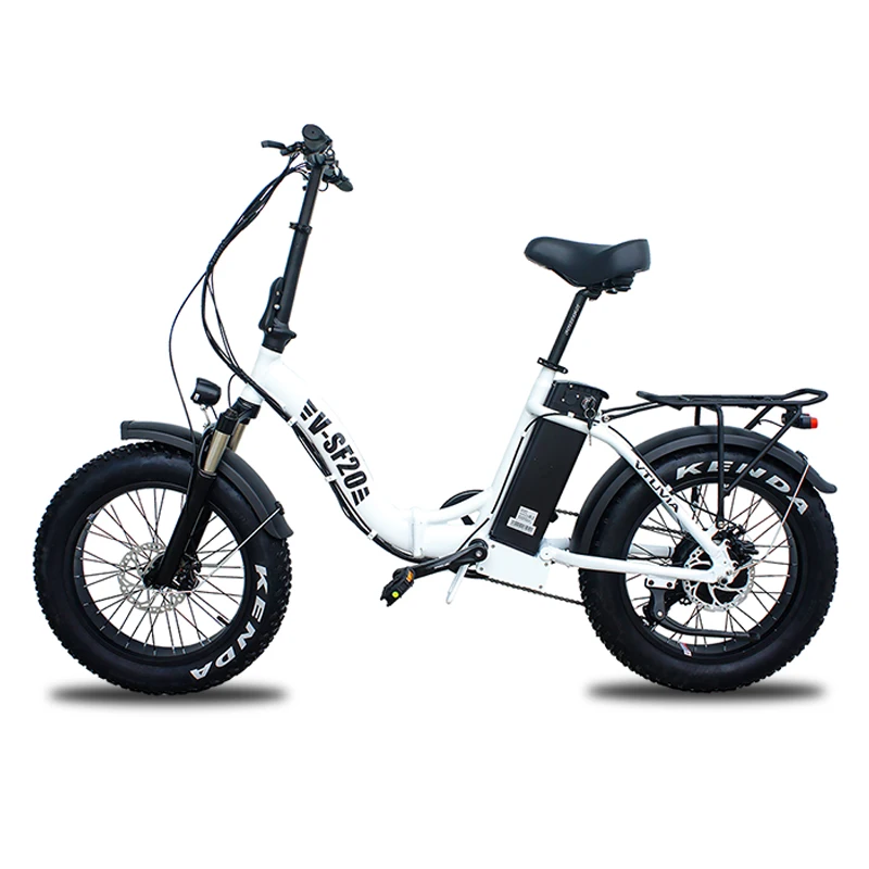 

New Arrival Vtuvia Electric Fat Tire Folding bike 20'' Ebike 7 speed gears 100 miles with 13Ah Battery