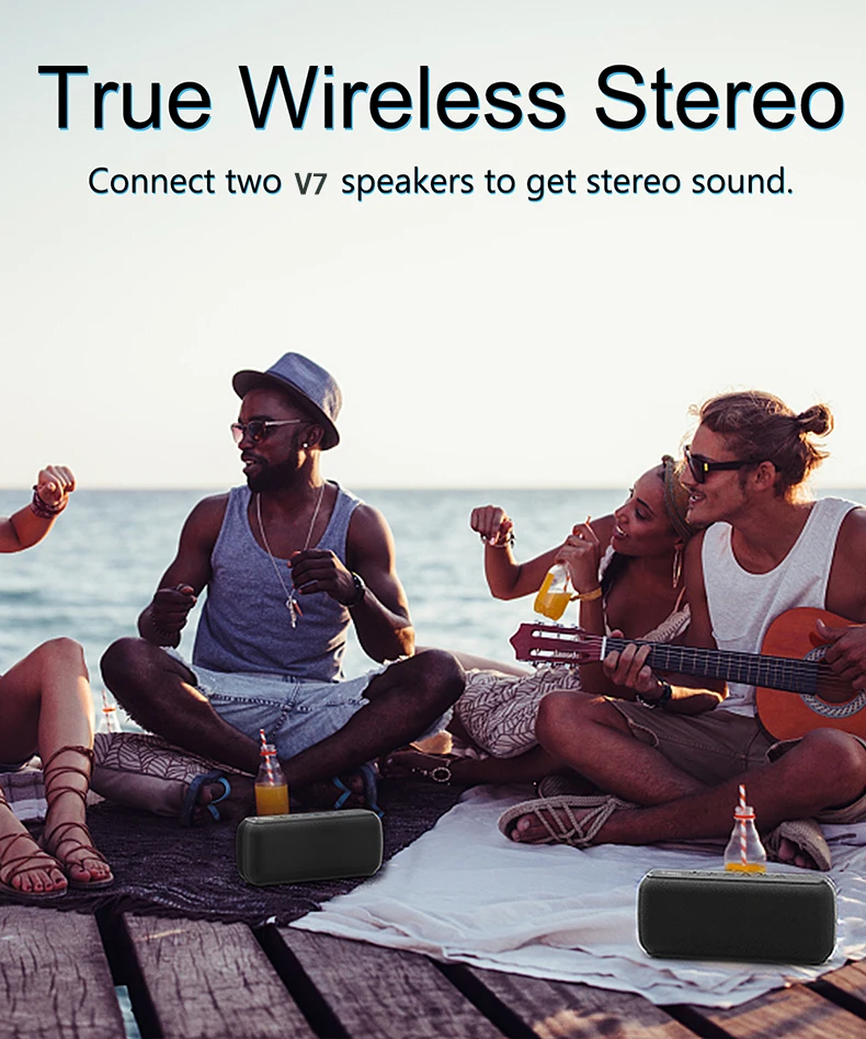 YZTEK New design Fabric bluetooths Speaker 60W Sport outdoor wireless Bluetooths speaker portable - ANKUX.COM