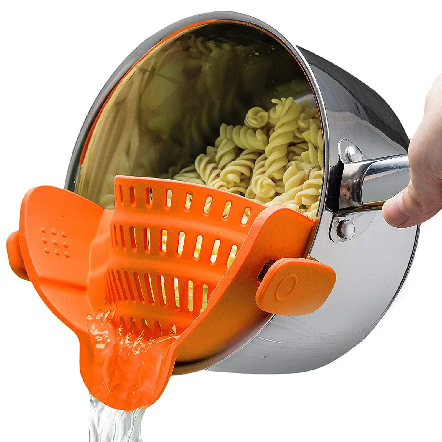 

LT048 Hot Sale Dishwasher Safe Colander Heat Resistant Colander Silicone Clip-on Strainer Silicone Clip On Strainers