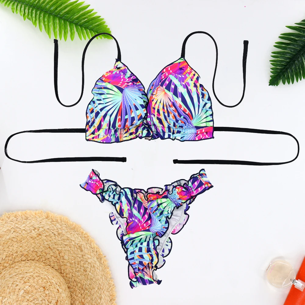 

2021 High quality wear-resisting low - price female Brazilian style sexy bikini swimsuit