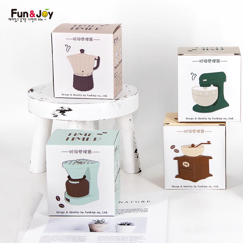 
Custom time management kitchen alarm clock coffee machine mechanical countdown 60 minutes student timer 
