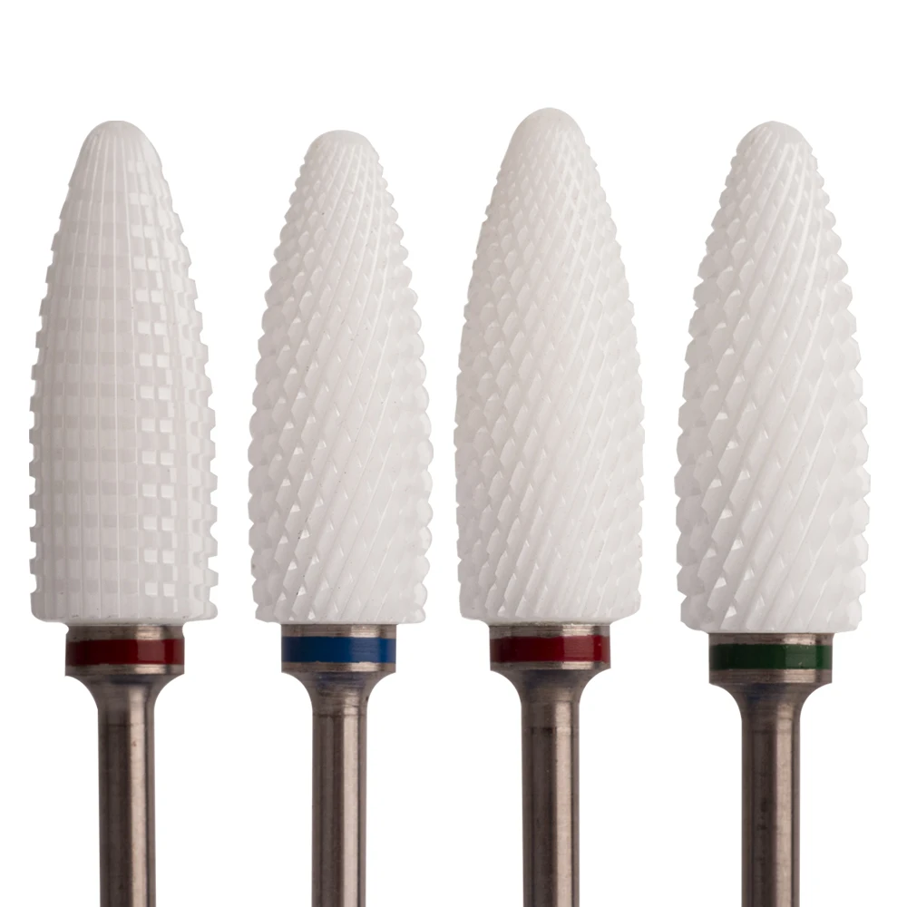 

Shank Size Professional Small Dome Ceramic Bit Nail Drill for Dremel Machines, White/customized