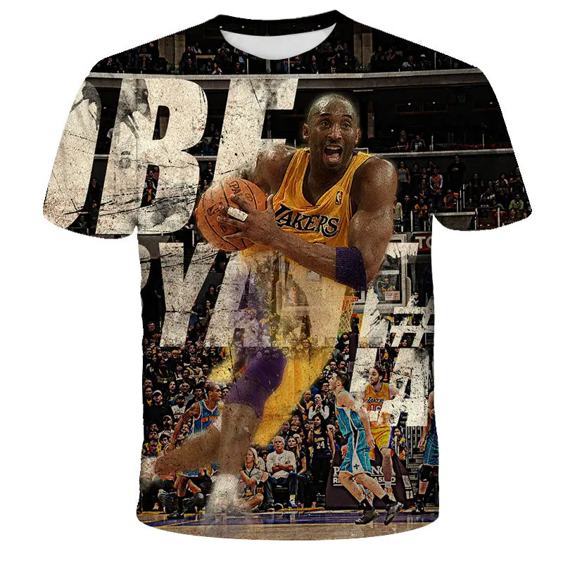 

High Quality Kobe Bryant Jersey Printing Mens Sport Gym Fitness T Shirt