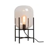 stable large amber glass table lighting black metal vintage simple fancy E27 desk light for restaurant hall cafe party