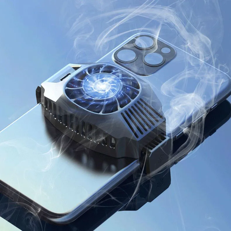 

Wireless charging Cooling Radiator cooler with Radiator Game Holder for Mobile Phone
