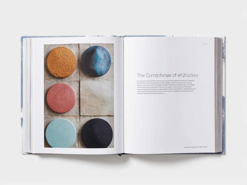 Craft book showing sustainable material alternatives