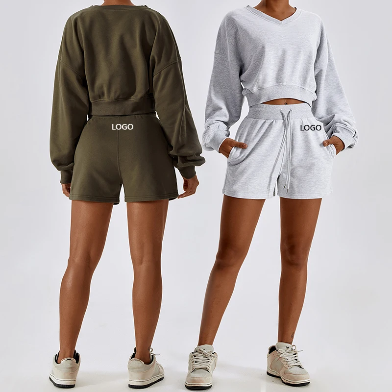 

XW-CWK8235 Autumn Winter NEW Straight legged sweatpants Nylon and Spandex Loose Casual Shorts Sweater shortsGym shorts