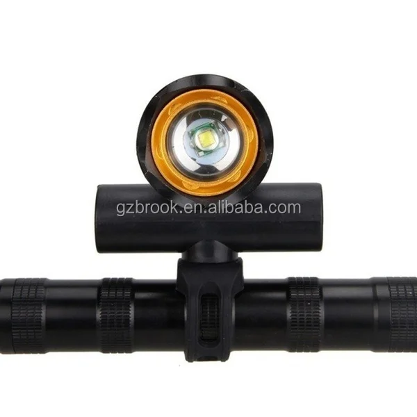 

Waterproof USB Rechargeable Bicycle Lamp LED Bicycle Light Lighting Headlamp Bike Front Light Bicycle Accessories, Black/gold