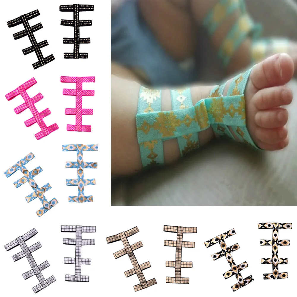 

Baby Barefoot Gladiator Sandals Toddlers Kids Ribbon Foot Barefoot Sandals For Infant Photo Props, 6 colors