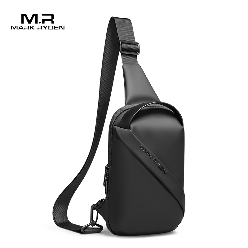 

Mark Ryden fashion casual newest design sling chest bag men backpack shoulder bags, Black