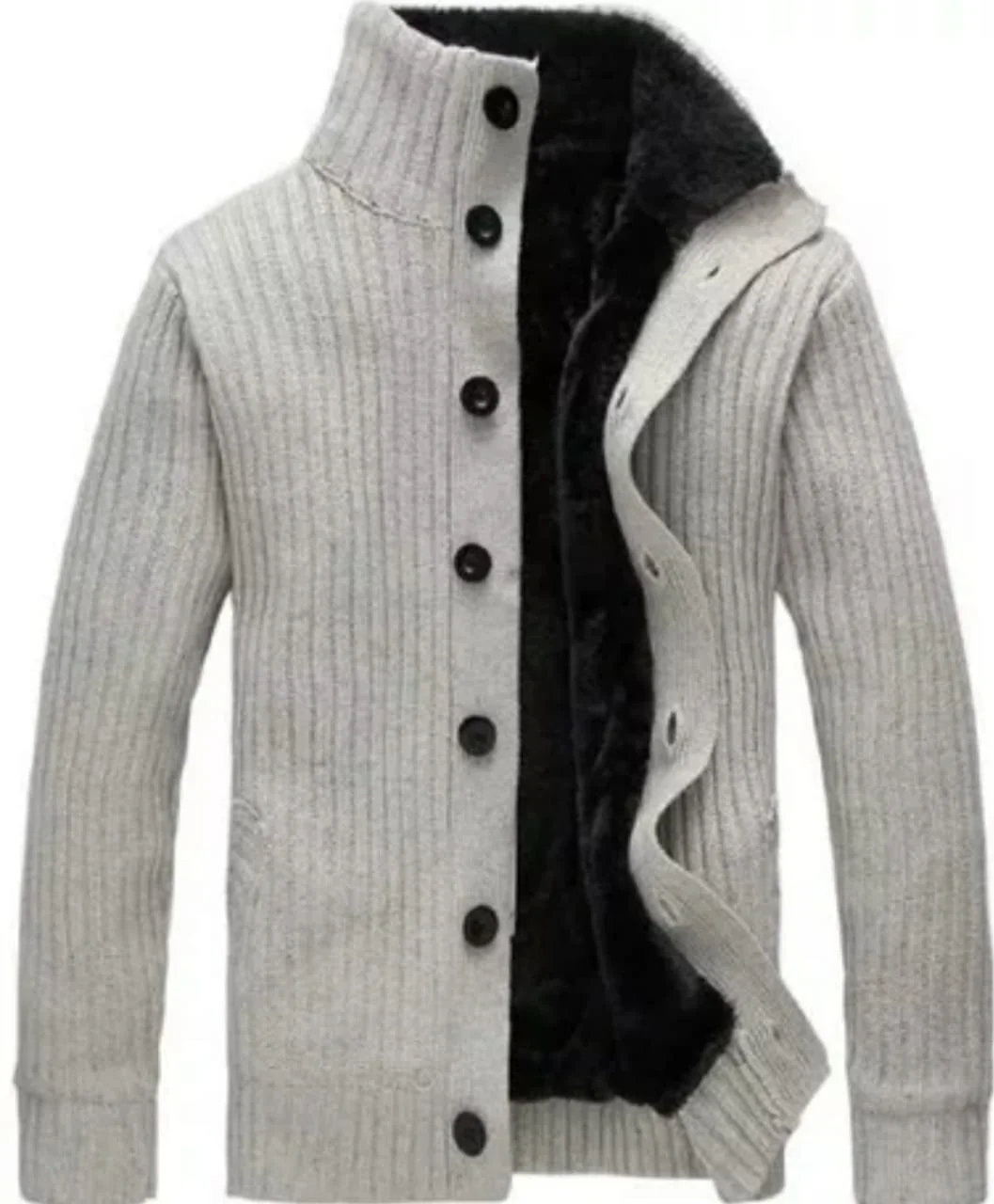 

new cardigan zipper collar solid color Men's knitted sweater jacket winters plus size sweater jacket jackets mens coat