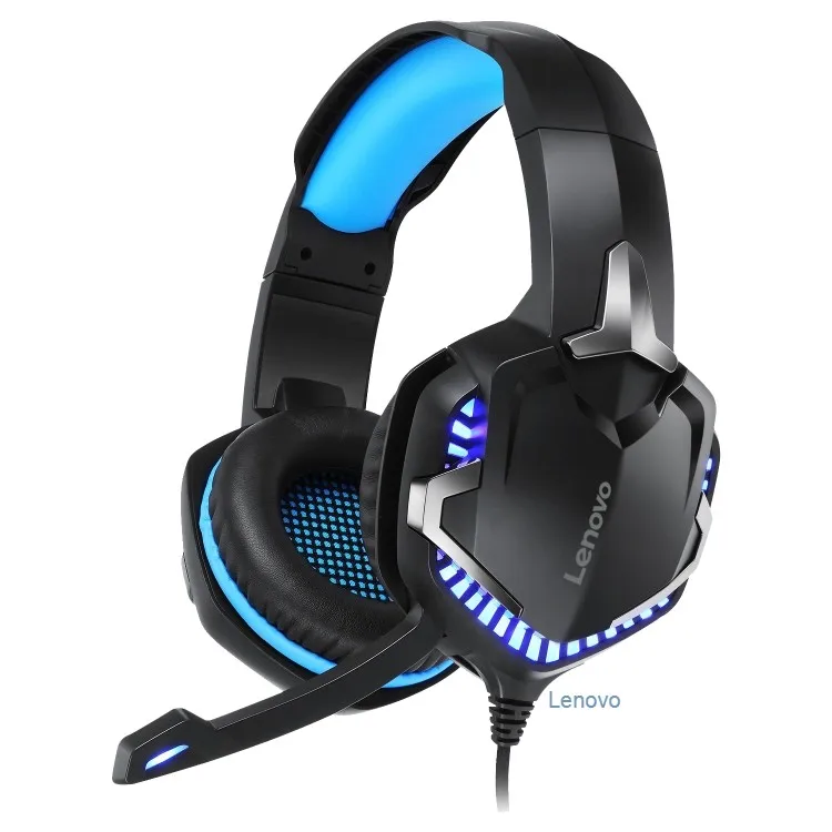 

New Original Lenovo Earphones Headphones HS15 3.5mm Plug Wired Gaming Headset with High Sensitivity Noise Reduction Microphone, Black