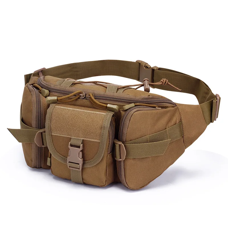 

outdoor sports fanny pack waterproof multifunctional camo chest bag fishing waist bag camouflage tactical kit for men