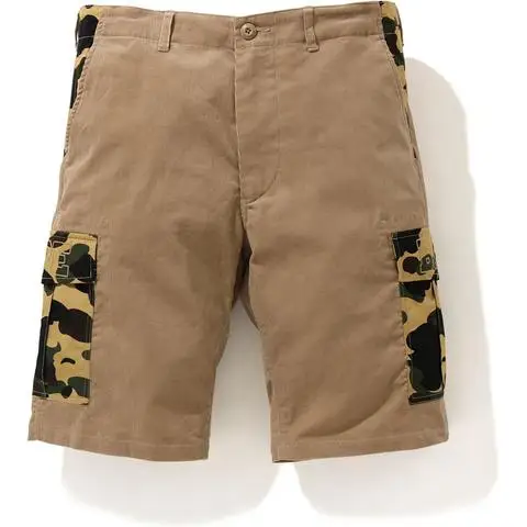 

Custom Camo Bape Shorts Men's Camouflage Cargo Shorts Military Summer Polo Multi 6 Pocket Polyester Cotton Zipper Up Camo Shorts, Customized color