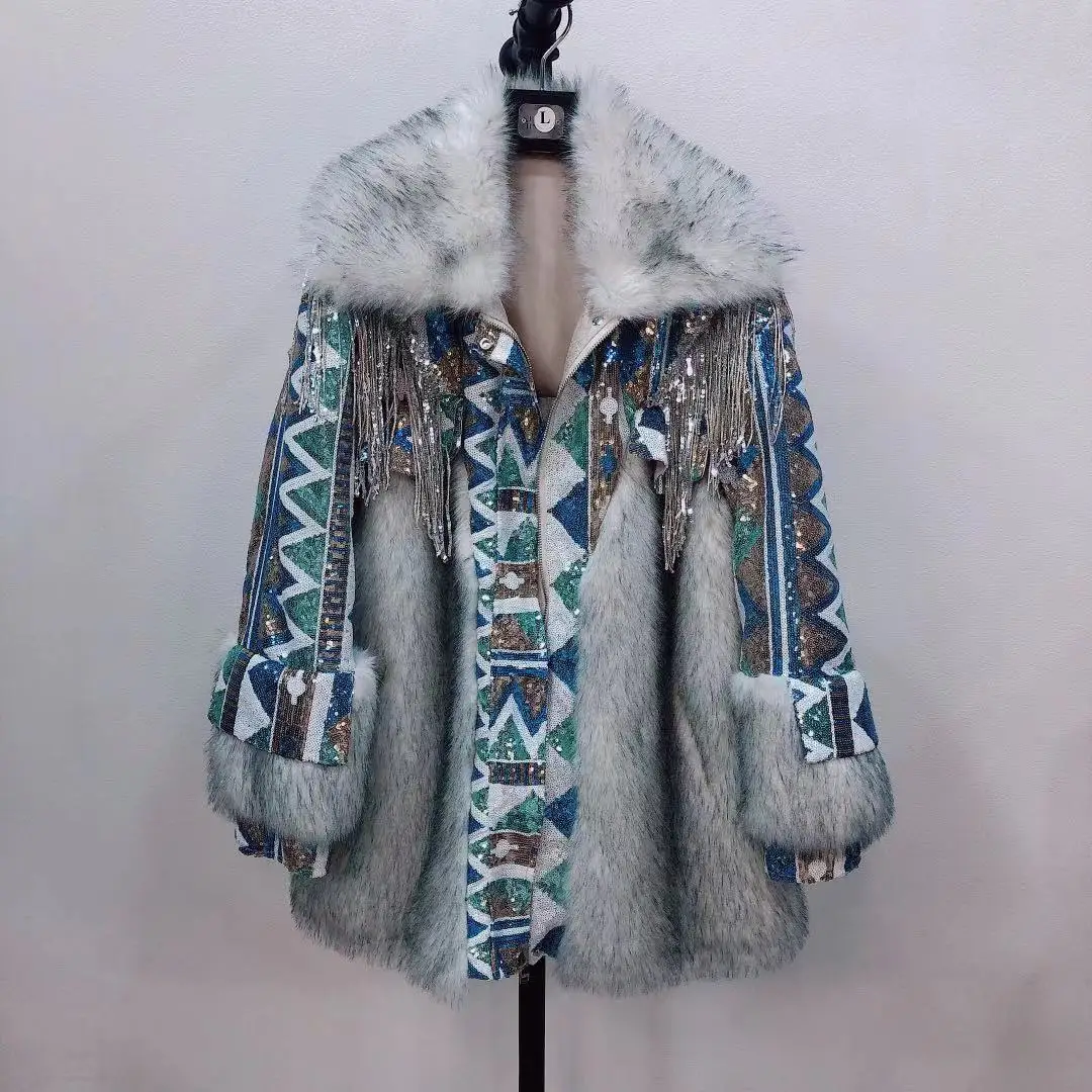 

2021 New fur fashion coat women's fur lamb fur coat women's, Picture