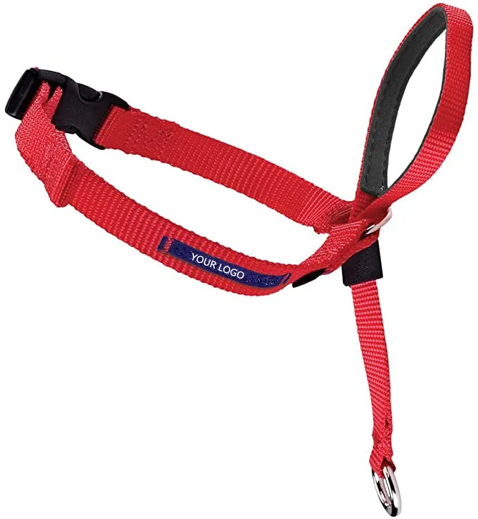 

Gentle Leader Headcollar No Pull Dog Collar Leash Harness Training Pets from Pulling Choking Harness Collr Set, As picture