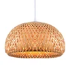 Modern bamboo work hand knitted bamboo pendant lamp shade Good Price Pendant Lamp With bamboo Shades For dinning Room