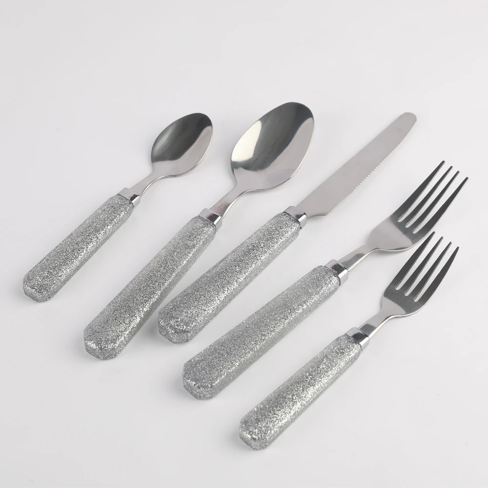 

coating full stainless steel cutlery set flatware dinnerware set tableware set