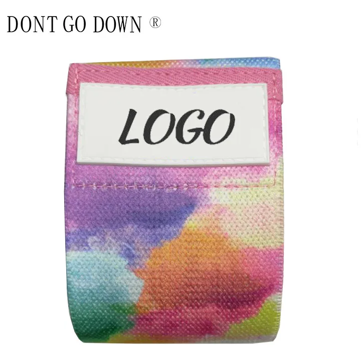 

Kuerfit OEM Widerstandsband Customized Print Pattern Eco Friendly Booty Fabric Exercise Elastic Band, Customized color