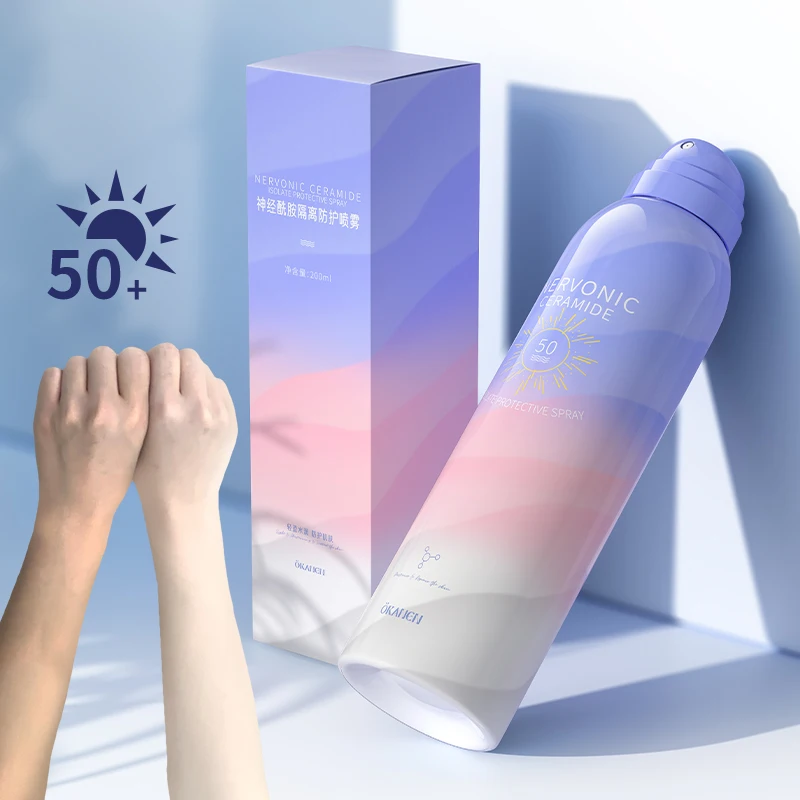 

Hot Sale Summer Sunscreen Anti-photoaging UVA UVB Rays Blue Light Isolation Protection Spray OEM