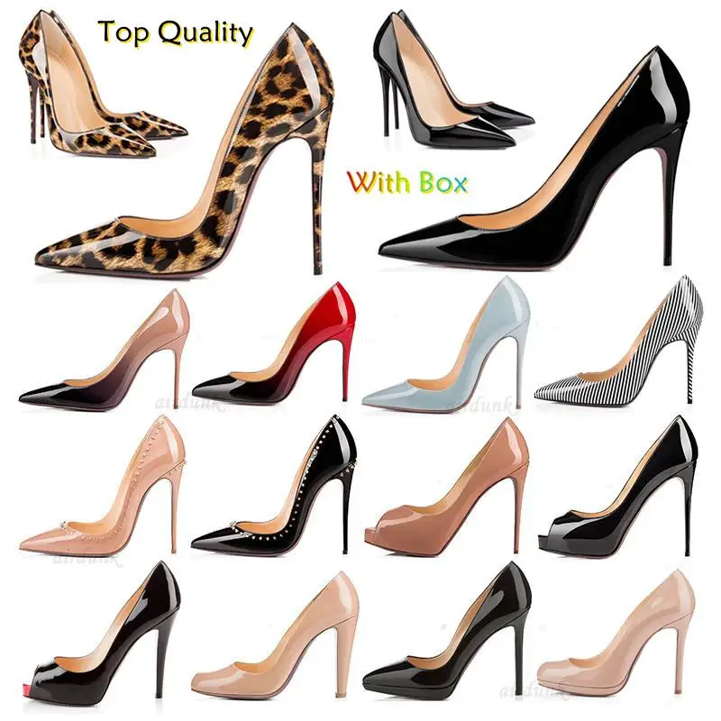 

Top Quality Fashion So Kate Styles Women Dress Shoes Red Bottoms High Heels Sexy Pointed Toe Sole 8cm 10cm 12cm Pumps Wedding Sh