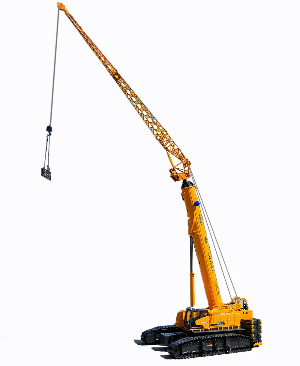 

2020 New Launch 1/50 XGC220T Telescopic Crawler Crane Model Extend Track Cab Open Seat Swing Boom Adjustable Collection Gift Toy, Yellow