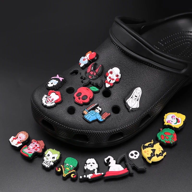 

Halloween Series Shoe Charms Skull Pumpkin Decorations for Rubber Shoe Accessories Designer Horror Charm