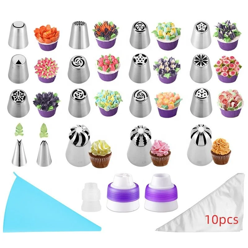 

Russian decorating mouth Butter Decorating Cake Nozzle 31-piece cake decorating mouth set