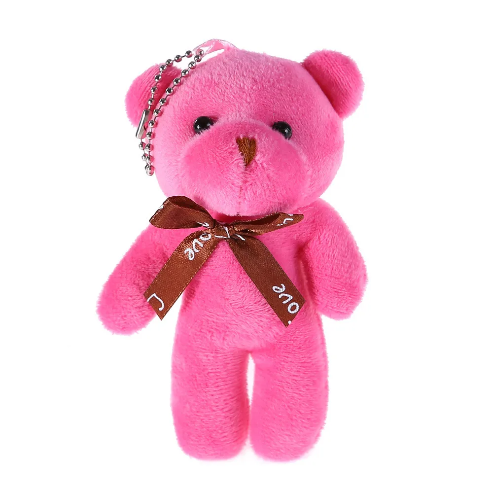 

Wholesale Multicolor Cartoon 12cm Teddy Bear Key chain Plush Animals Stuffed Toys Teddy Bears Keychain