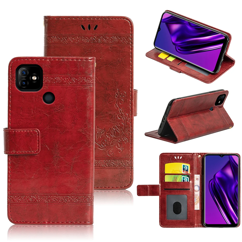 

Hot Sale Leather Case For ITEL P36, Wallet Card Slot Phone Cover With High Standard, Brown,,blue,red,gray