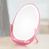 Mobile Phone Foldable 10W Fast Qi Wireless Charger with Makeup Mirror Surface LED Lamp HD Silver Plated Mirror Fast Charge W100