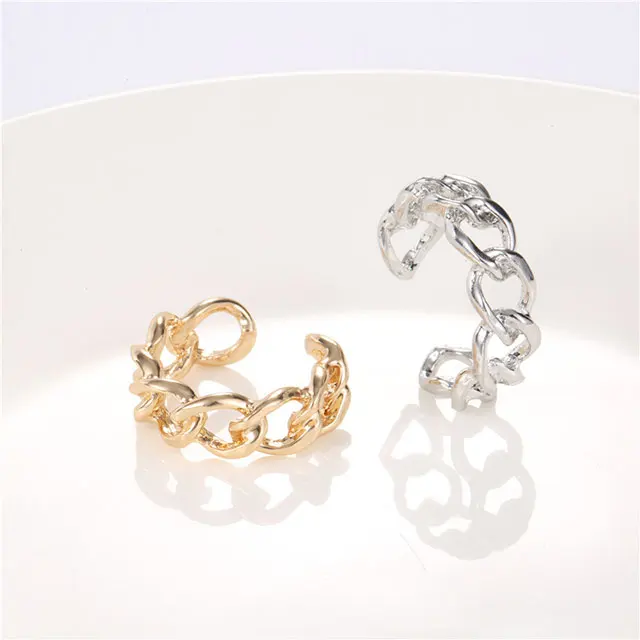 

ADELANTE Manufacturers Direct Sales Korean Wind Irregular Geometry Open Chain Ring