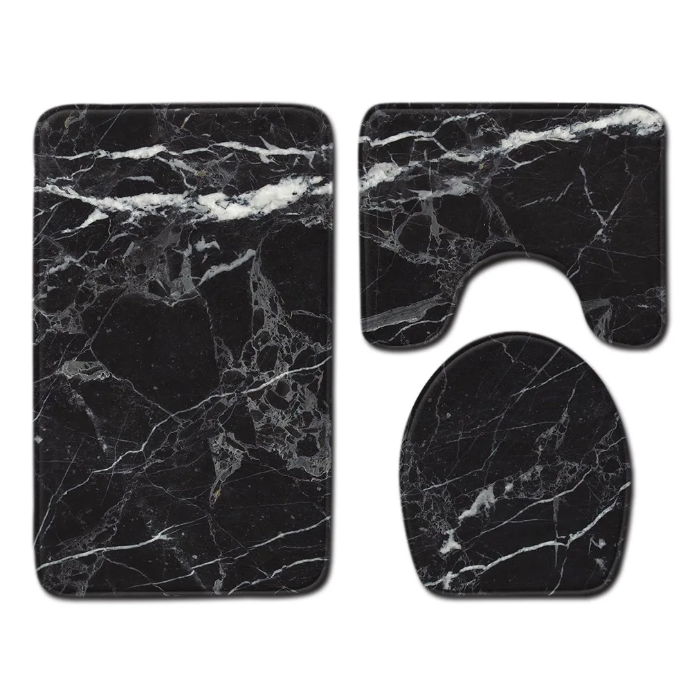 

DB Memory Foam Bathroom Anti-slip Mulitifuntion Black Ghibi Toilet Mat Zhejiang